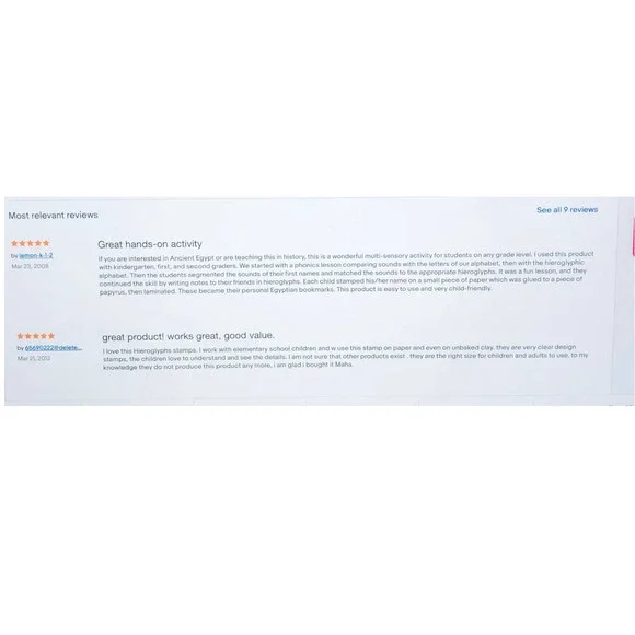 Metropolitan Museum of Art Hieroglyphic Stamp Kit set Vintage book Egyptian gift - Picture 12 of 16